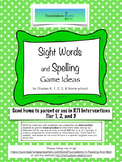 Spelling and Sight Word games for home and RTI Intervention