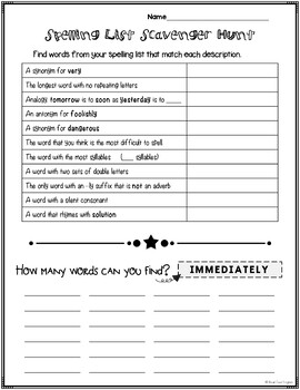 4th grade reading street spelling and vocab activities a