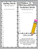 Spelling and Vocabulary Parent Guide (Editable)