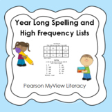 Spelling and Vocabulary Sight words list MyView literacy r