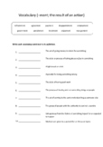 Spelling and Vocabulary Worksheets Bundle (Whole Term's Worth!)