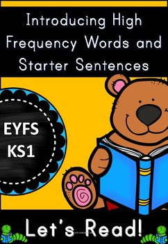 Preview of High Frequency Words and Starter Sentences Activity Pack