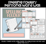 Spelling folder/personal word wall: english frequently used words