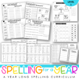 Spelling for a Year {A 36-week Phonetic-based Curriculum} Level 1