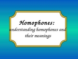 Spelling homphones and knowing their meaning using stories