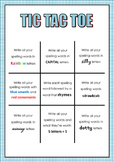 Spelling practice Tic Tac Toe