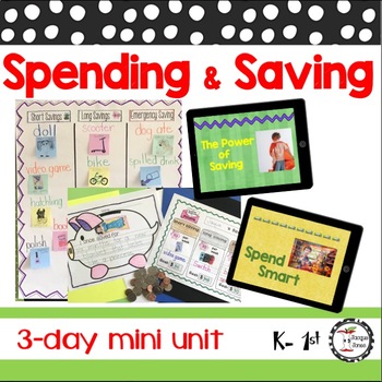 Preview of Spending and Saving : Personal Financial Literacy 1st Grade