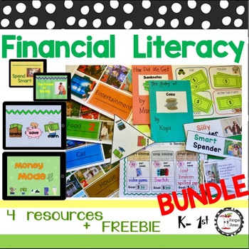 Preview of Spending and Saving and Earning Money  Financial Literacy Economic BUNDLE