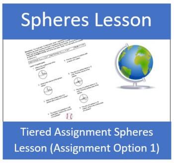 Preview of Spheres Tiered Assignment