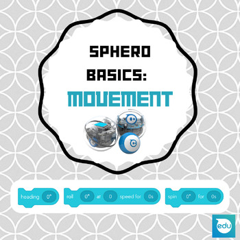 Preview of Sphero Basics: Movement Card Set