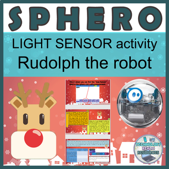 Preview of Sphero® Christmas LIGHT sensor activity Rudolph the red-nosed robot reindeer