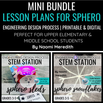 Preview of Sphero Lesson Plans | Bundle | Snowflakes & Dog Sleds