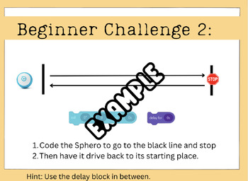 Preview of Sphero Robotics Beginner Coding Challenge Cards (Set of 6)