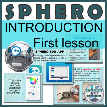 Preview of Sphero® robot BEGINNER Intro Robotics FIRST lesson no code drive inventors etc
