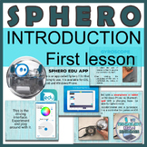 Sphero® robot BEGINNER Intro Robotics FIRST lesson no code