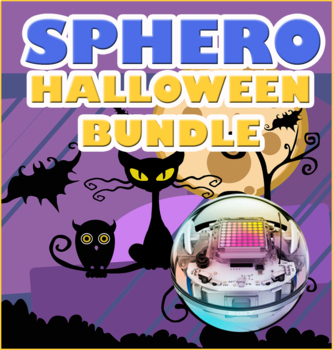 Preview of Sphero® robot Halloween coding activities BUNDLE