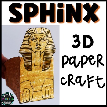 Preview of Sphinx 3D Paper Craft Egypt Sphynx Luxor Esfinge manualidad Egipto