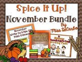 Spice It Up November Bundle (Reading, Writing, and Math)