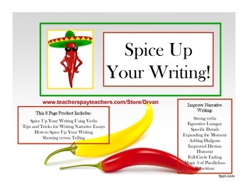 Preview of Spice Up Your Writing!  Narrative Tips and Tricks for Students