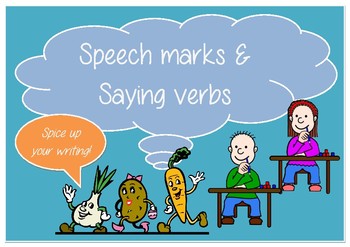 Preview of Spice up your Writing with Speech marks and Saying Verbs