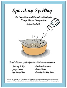 Preview of Spiced-up Spelling Strategies (Six Spelling & Music Integrations)