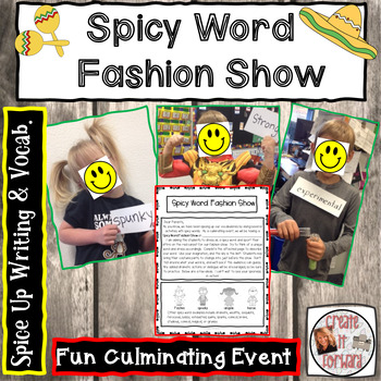 Preview of Using Adjectives-Spicy Word Fashion Show