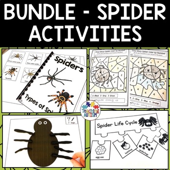 Spider Activities Bundle by Teaching Autism | Teachers Pay Teachers