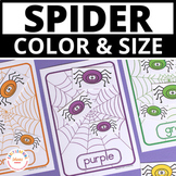 Spider Activities | Halloween Color & Size Sorting Spiders