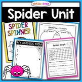 Spider Activities | Math, ELA, Writing Prompts, Science, A