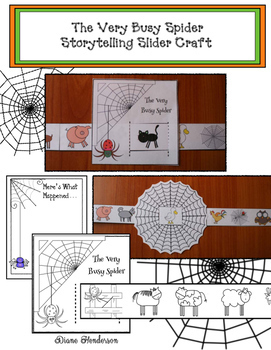 Preview of Spider Activities The Very Busy Spider Sequencing & Retelling Spider Craft