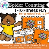 Spiders Number Sense 1-10 Physical Education & Brain Break