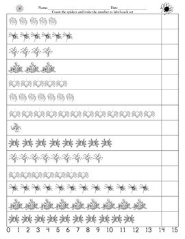 Counting Spiders Kindergarten by Sailing Through the Common Core