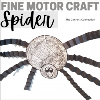 Preview of Spider Craft | A Fine Motor Craft for A Halloween Classroom Display