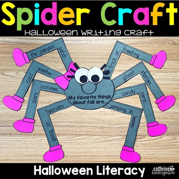 Spider Craft by Caffeine and Kindergarten | Teachers Pay Teachers