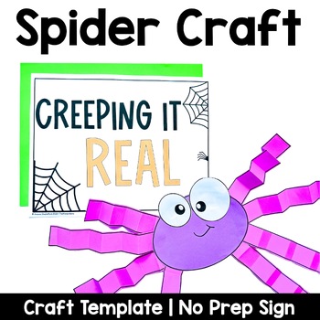 Preview of Spider Craft | Halloween Bulletin Board