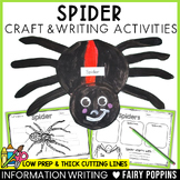 Spider Craft & Writing | Bug Craft, Insects Activities