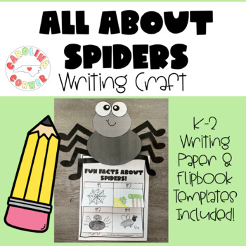 Preview of Spider Craft Writing Kindergarten First Grade Second Grade ESL Halloween