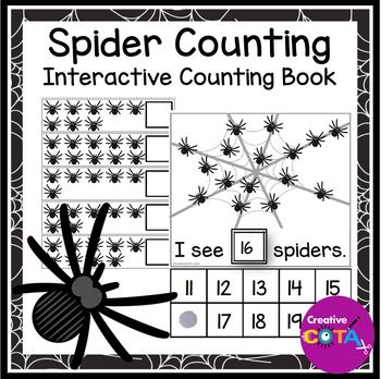 Preview of Spider Special Education Adapted Math Morning Work Activity Book Numbers 1-30