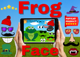 Frog Face Create It Boom Cards™ Leap Year Frogs Activity