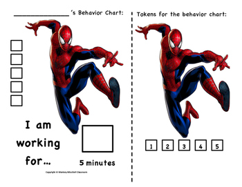 Spiderman Behavior Chart