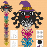 Spider Math Craft Spider Halloween Counting 1-10 Count to 