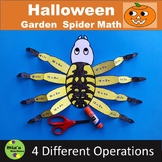 Halloween Spider Math Craft for Centers and Math Bulletin Boards