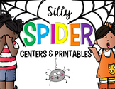 Spider Math and  Literacy Centers for Kindergarten