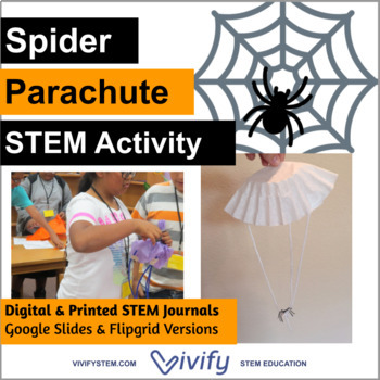 Preview of Spider Parachute Halloween STEM Activity