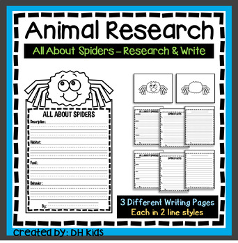 Preview of Spider Report, Science Writing Project, Spider Research, Arachnid Project