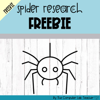 Preview of Spider Research Freebie