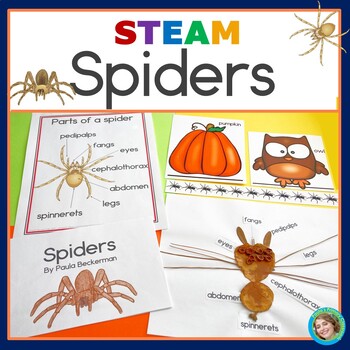 Preview of Spider STEAM Activities | Science Read Measure Graph Craft and Vocabulary