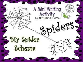 Preview of Spider Schema Writing Activity