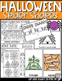 Spider 2D Shapes Activities - Halloween Activity - Prescho