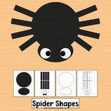 Spider Shapes Halloween Craft Math Activities Kindergarten